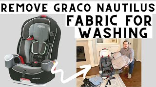 How To Remove Graco Nautilus Car Seat Fabric  Wash GRACO Car Seat Cover  Tips for removal [upl. by Queena]