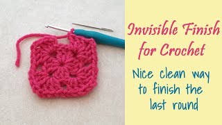 CROCHET How to do an Invisible Finish [upl. by Paynter497]