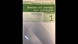 Nationell prov i svenska 2024Inför nationella provet svenska som andraspråk 1  Läsförståelse [upl. by Gladwin]