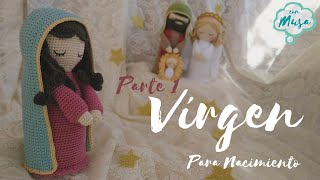 Parte 1 de 4 Virgen para Nacimiento Tejida A Crochet Amigurumi [upl. by Aekin]