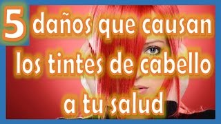 5 DAÑOS QUE CAUSAN LOS TINTES DE CABELLO A TU SALUD [upl. by Akinohs216]