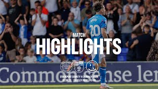 Stockport County Vs Crawley Town  Match Highlights  020923 [upl. by Slyke]