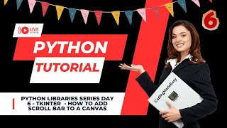 Python Best Libraries  Python Libraries Series DAY 6 TKINTER  GUI APP  SCROLL BAR python [upl. by Harad]