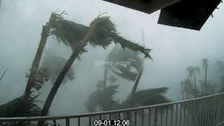 Hurricane Dorian 2019 Category 5 footage 185mph295kmh Marsh Harbour Abaco Bahamas [upl. by Melvyn]