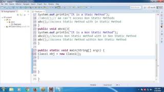 Static vs Non Static Methods in Java [upl. by Olemrac]