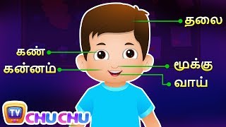 ஐந்து சின்ன விரல்கள் Parts of the Body Actions Song  Tamil Rhymes for Children by ChuChu TV [upl. by Kesley]