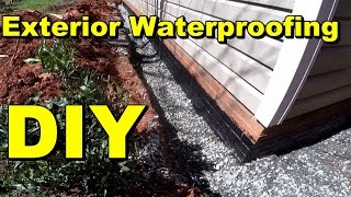 Exterior Waterproofing Complete How To for Do It Yourself Homeowners by Apple Drains [upl. by Getter859]