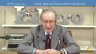 Berlusconi Myrta Merlino a Vittorio Feltri quotConte ha detto che ha fatto anche cose buone una [upl. by Leuams]