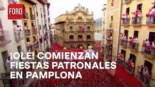 Arrancan las fiestas patronales en Pamplona España Las Noticias [upl. by Jocko16]