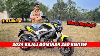 Bajaj Dominar 250 2024 Review  Most powerful 250cc bike in budget [upl. by Katt]