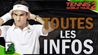 Tennis World Tour 2  Les modes de jeu le online amp tous les joueurs [upl. by Tansey]