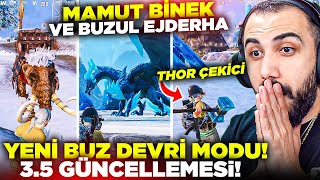 YENİ BUZ DEVRİ MODU 😱 BUZUL EJDERHA TEK ATAN THOR ÇEKİCİ 5 SEVİYE ZIRH VE KASK  PUBG MOBILE [upl. by Iosep]