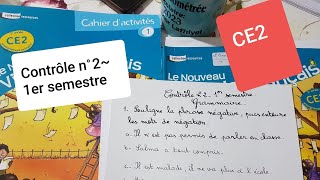 Contrôle n°21 er semestreLe nouveau vivre le français CE2 [upl. by Halimak870]