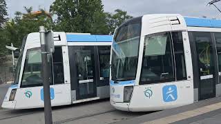 RATP  Tramway De Paris  Tram T3b  At Port de Pantin Tram station  Île de France Mobilités [upl. by Abbey]