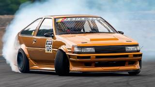 Toyota AE86 Drifting Drift Legend Corolla Levin amp Sprinter Trueno [upl. by Faydra]