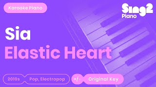 Sia  Elastic Heart Karaoke Piano [upl. by Leoni]