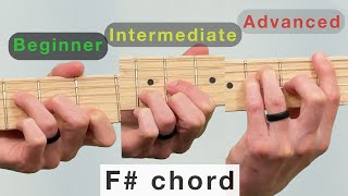 F sharp chord on guitar 🎸 How to play the F or Gb chord on guitar 🎸 lesson tips tutorial learn [upl. by Nnyluqcaj262]