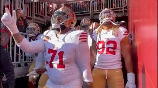 TrentWilliams leads the 49ers out vs Washington [upl. by Welton]