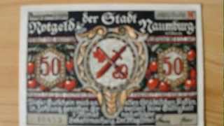 Notgeld der Stadt Naumburg  50 Pfennig in HD [upl. by Fitz58]