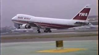 TWA 747100 727200 amp L1011 Landing at LAX [upl. by Asiil123]