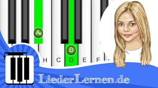 Annett Louisan  Das Gefühl  Klavier lernen  Musiknoten  Akkorde [upl. by Arabel]