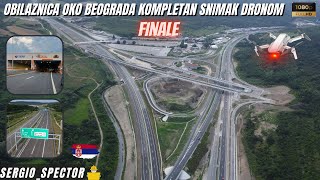 Obilaznica oko Beograda finale  kompletan snimak dronom Tunel Straževica  Petlja Bubanj Potok [upl. by Dihsar246]