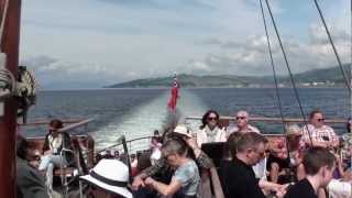 Paddle Steamer Waverley  Greenock  Millport  260712 [upl. by Berneta249]