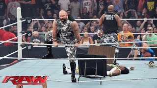 Die Dudley Boyz machen ihr WWEComeback Raw – 24 August 2015 [upl. by O'Grady]