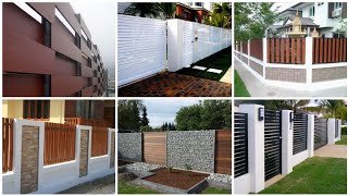 Beautiful Modern Fence Boundary Wall Design Ideas ♧ Backyard Fence Design [upl. by Danuloff670]