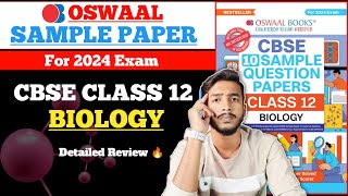 Oswaal Sample Paper Class 12 Biology for 2024 exam  Best Sample Paper book for class 12 2024 [upl. by Ahsilram444]