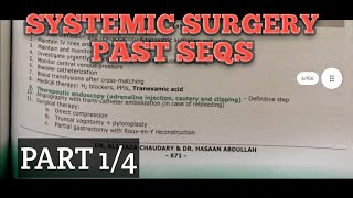 efy systemic surgery past seqs revision part 12  s2 past papers revision [upl. by Busey]