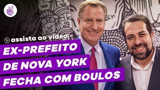 Um papo entre Boulos e Bill de Blasio exprefeito de Nova York [upl. by Clarence]