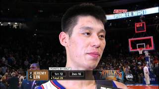 ★LINCREDIBLE★ Jeremy Lin Post Game Interview vs Dallas Mavericks 2192012 HD [upl. by Frolick]