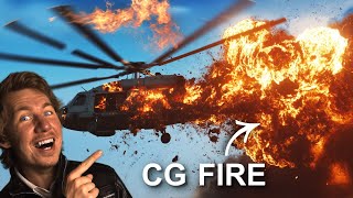 Easy Helicopter Explosion Tutorial  1000 FREE VFX photoreal [upl. by Anilatak]