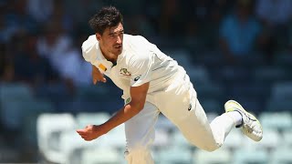 Starc bowls 160kph delivery at the WACA  Australia v New Zealand  201516 Test Series [upl. by Hembree]