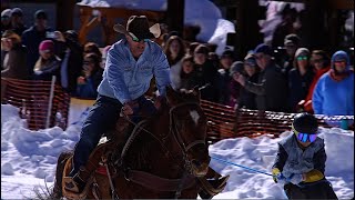 204 Silverton Skijoring Skiers and Cowboys [upl. by Serica]