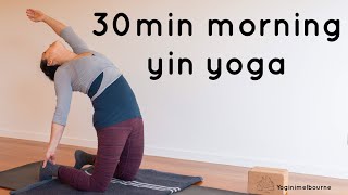 30min Morning Yin Yoga  energise  revitlise  release  whole body [upl. by Alrrats376]