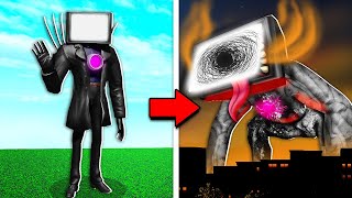 Upgrading TITAN TV MAN To CURSED TITAN TV MAN Roblox [upl. by Cir]