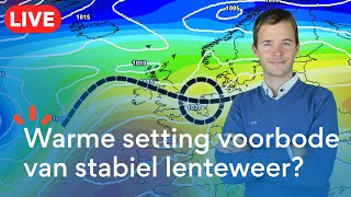 LIVE Bespreking onweerskansen en opstoot warmte in april 2024 [upl. by Hewet107]