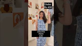 Gym fits from AJIO under Rs 400 gymclothing ajiohaul gymfits ajio clothinghaul gymwear vlog [upl. by Neffirg657]