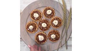 Caramel Pecan Tarts with Parmesan Walnut Crust [upl. by Josey]