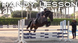 practicing handy turns  riding lesson vlog [upl. by Anav]