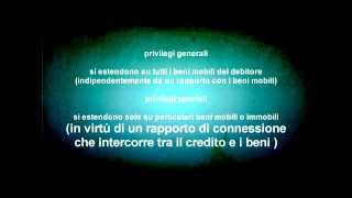 I privilegi diritto privato [upl. by Nomead305]