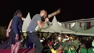 CHESONI SUPERSTAR FT HOT STAR KATUMBETUMBE PERFORMING LIVE CROSSOVER NIGHT KERICHO CONTAINERS [upl. by Navetse]