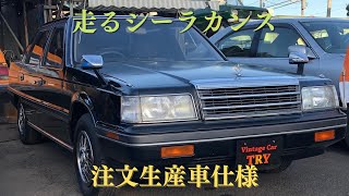 販売車両紹介＃8 後世に残したい「日本の伝統！THE・黒塗りの車」 ～ ミツビシ デボネア スーパーサルーンエクストラ S11A ～ [upl. by Siuqram839]