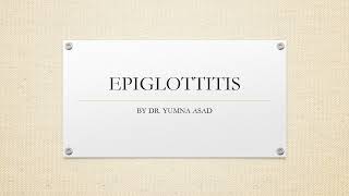 EPIGLOTTITIS AMC CLINICAL EXAM [upl. by Nomead]