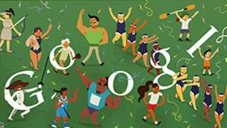 London 2012 Schlussfeier  Google Doodle [upl. by Kalb]