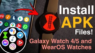 How to Install Any APK App to Galaxy Watch 45WearOS via ADB without a PC EASY 🔥📲 [upl. by Orr]