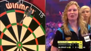 Darts Ladies World Championship 2015 Quarter Final Sherrock vs de Graaf [upl. by Segalman]