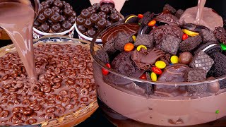 ASMR MALTESERS CHOCOLATE MILK MAGNUM ICE CREAM OREO NUTELLA MampMS DESSERT MUKBANG 먹방咀嚼音EATING SOUNDS [upl. by Berglund]